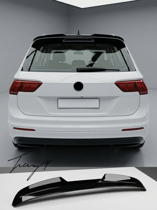 VW T Roc gloss black rear roof spoiler lip 2017 to 2023
