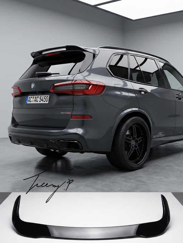 Rear boot roof spoiler bodykit for BMW X5 G05 2019 and newer
