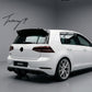 VW Golf MK7 MK7.5 R GTD gloss black OSIR style rear roof boot lip spoiler sporty aggressive upgrade
