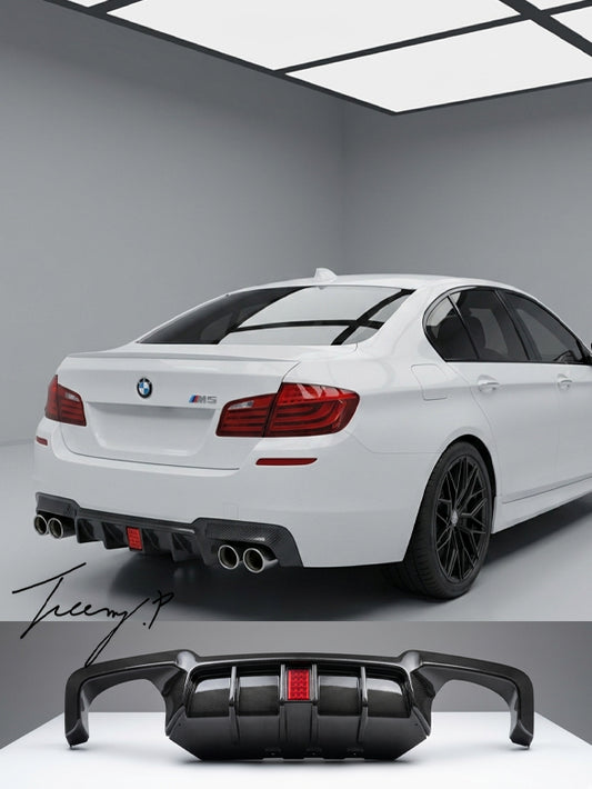 BMW 5 Series F10 F11 M Sport M5 rear diffuser F1 bodykit for 2010 - 2017 models
