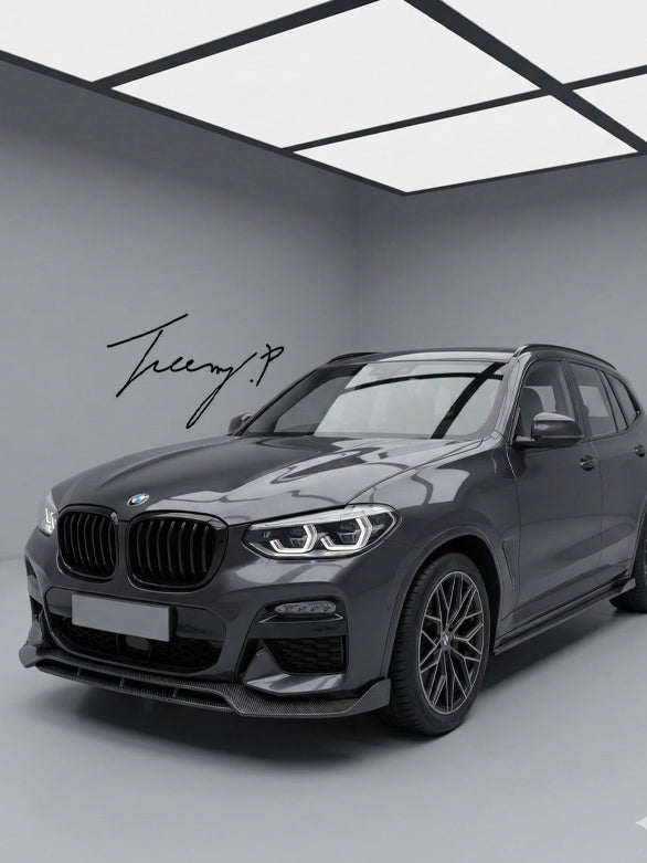 BMW X4 G02 X3 G01 M Performance carbon look front lip splitter spoiler 2018+
