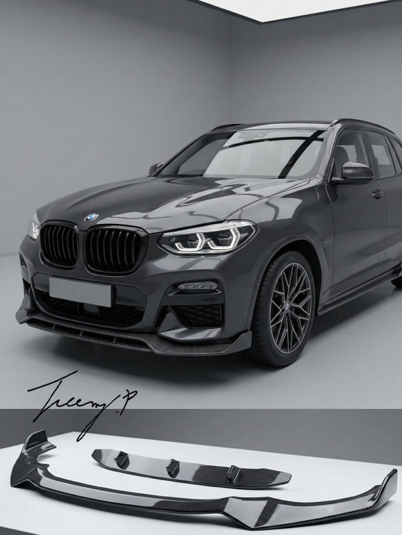 BMW X4 G02 X3 G01 M Performance carbon look front lip splitter spoiler 2018+
