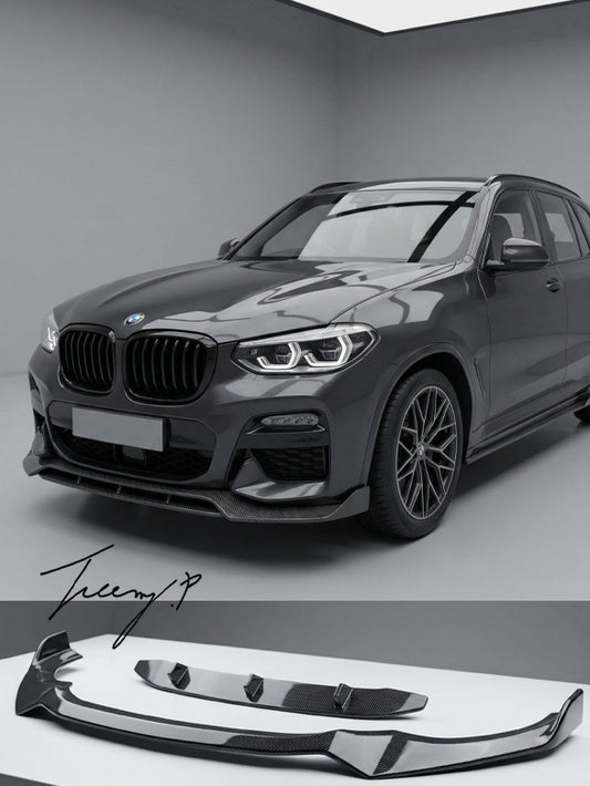 BMW X4 G02 X3 G01 M Performance carbon look front lip splitter spoiler 2018+
