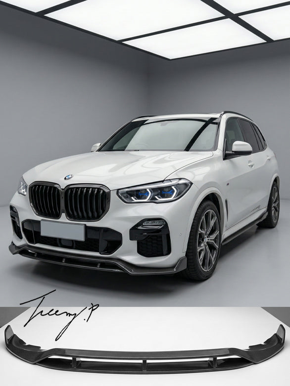 BMW X5 G05 2019-2023 M Performance style carbon ABS front splitter kit spoiler lip
