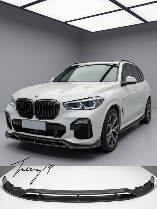BMW X5 G05 2019-2023 M Performance style carbon ABS front splitter kit spoiler lip
