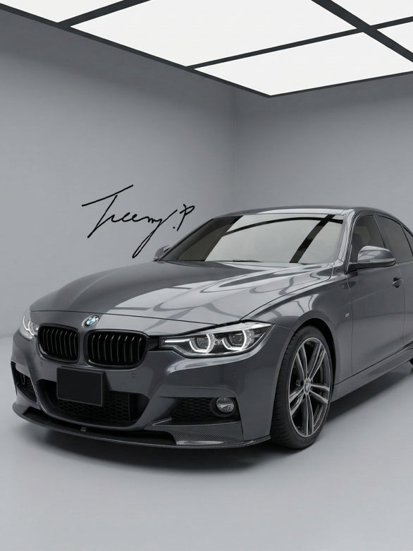 BMW 3 Series F30 F31 M Sport carbon fiber style front splitter spoiler lip body kit 2012-2019
