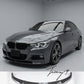 BMW 3 Series F30 F31 M Sport carbon fiber style front splitter spoiler lip body kit 2012-2019
