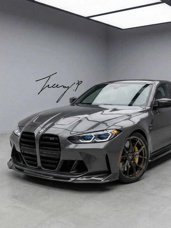 BMW M3 G80 M4 G82 G83 carbon fibre look front splitter 2021+
