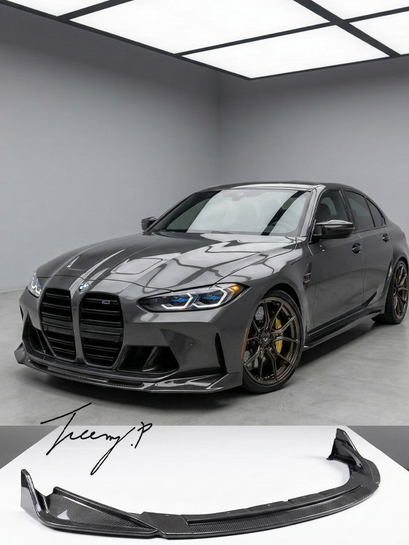 BMW M3 G80 M4 G82 G83 carbon fibre look front splitter 2021+

