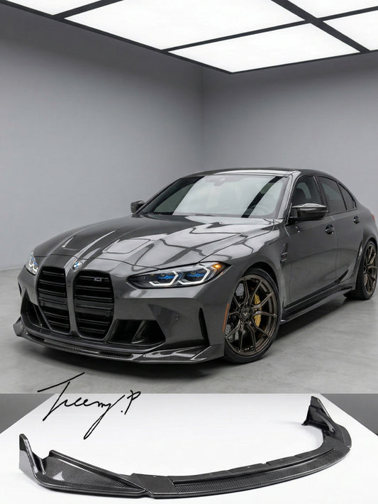 BMW M3 G80 M4 G82 G83 carbon fibre look front splitter 2021+
