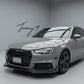 Audi A4 B9 S Line S4 M style carbon fiber front splitter 2016–2018
