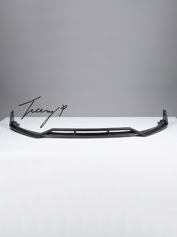 Audi A4 B9 S Line S4 M style carbon fiber front splitter 2016–2018

