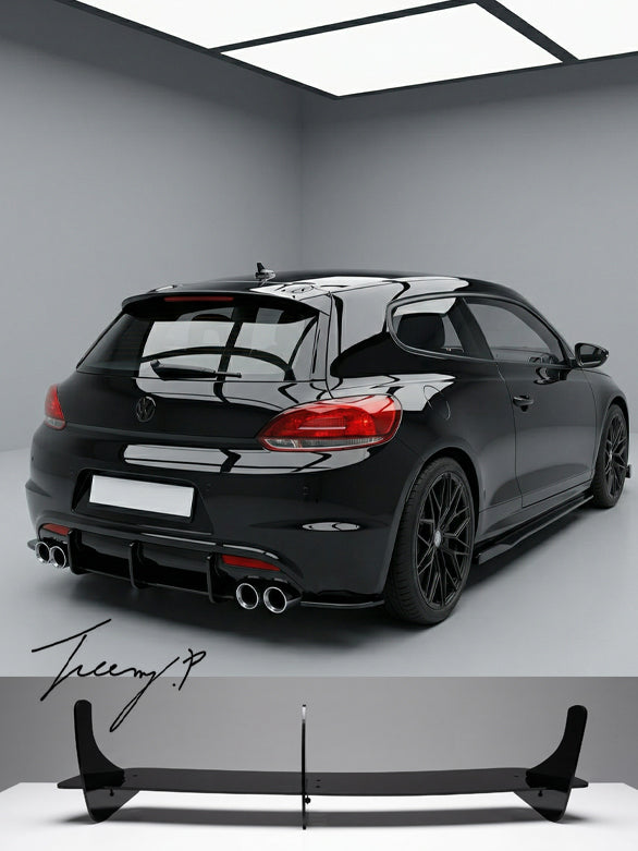 VW Scirocco MK3 gloss black rear diffuser add on 2008 to 2014