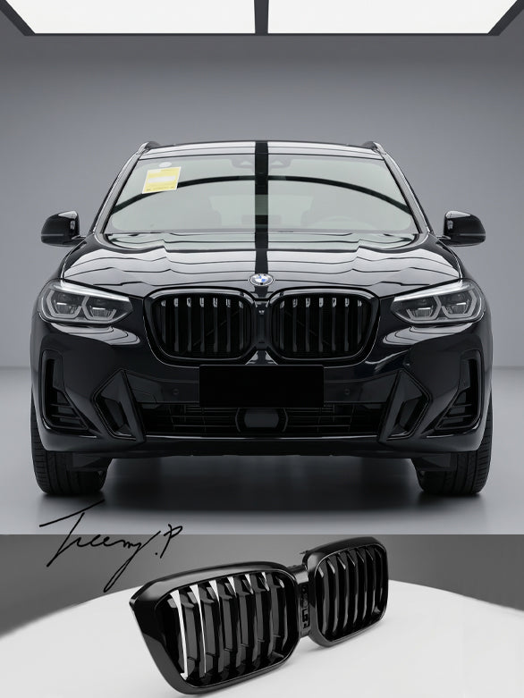 BMW X3 G01 X4 G02 LCI double slat kidney grille set fit 2022 plus