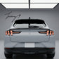 Ford Mustang Mach E trunk wing trim V shape gloss rear spoiler boot spoiler 2020+
