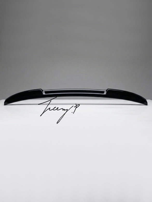 Ford Mustang Mach E trunk wing trim V shape gloss rear spoiler boot spoiler 2020+
