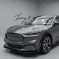 Ford Mustang Mach E front spoiler lip splitter body kit gloss black 2020+
