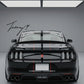 Ford Mustang GT350 style gloss black rear trunk spoiler wing for 2015–2020 models
