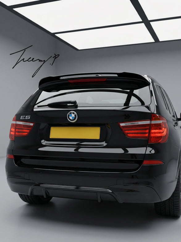 BMW X3 F25 rear roof spoiler M Performance style black fit 2011 to 2017