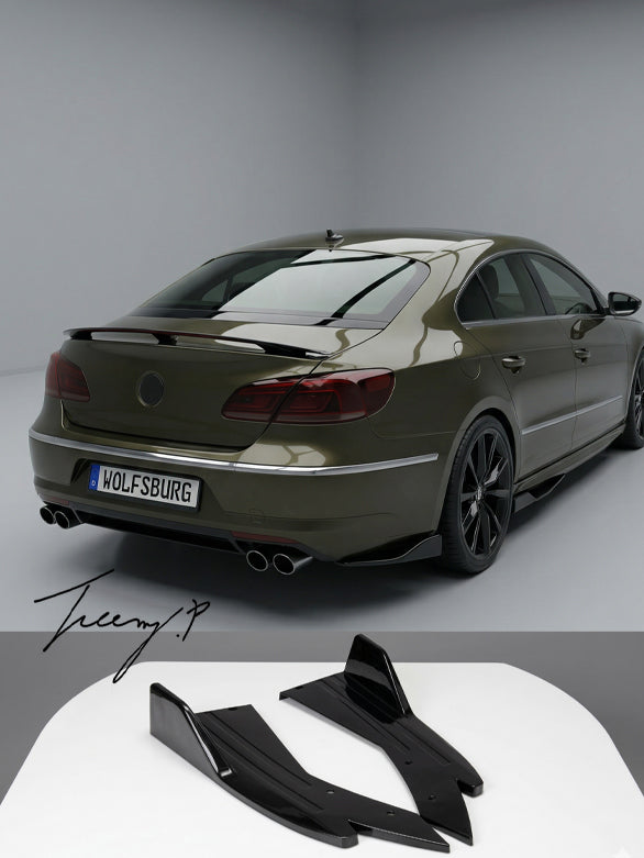 VW Passat CC B6 B7 rear bumper spats diffuser side lip 2008 to 2016