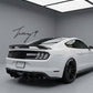 Ford Mustang Shelby GT500 style gloss black rear spoiler wing lip kit for 2015–2023 models
