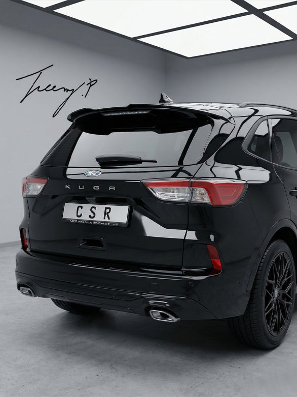 Ford Kuga MK3 2019 plus rear roof spoiler gloss black
