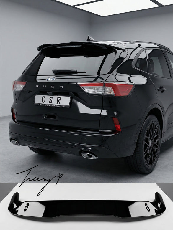 Ford Kuga MK3 2019 plus rear roof spoiler gloss black
