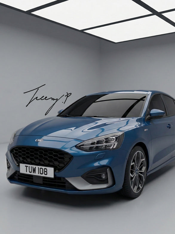 Ford Focus MK4 2018 to 2021 ST style gloss black mesh front grille
