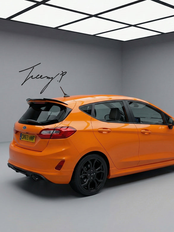 Ford Fiesta MK8 ST roof boot spoiler extension lip gloss black 2018 plus
