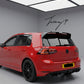 Gloss black Oettinger style rear boot roof spoiler for VW Golf MK8 and MK8 R Line 2019 and newer
