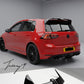 Gloss black Oettinger style rear boot roof spoiler for VW Golf MK8 and MK8 R Line 2019 and newer
