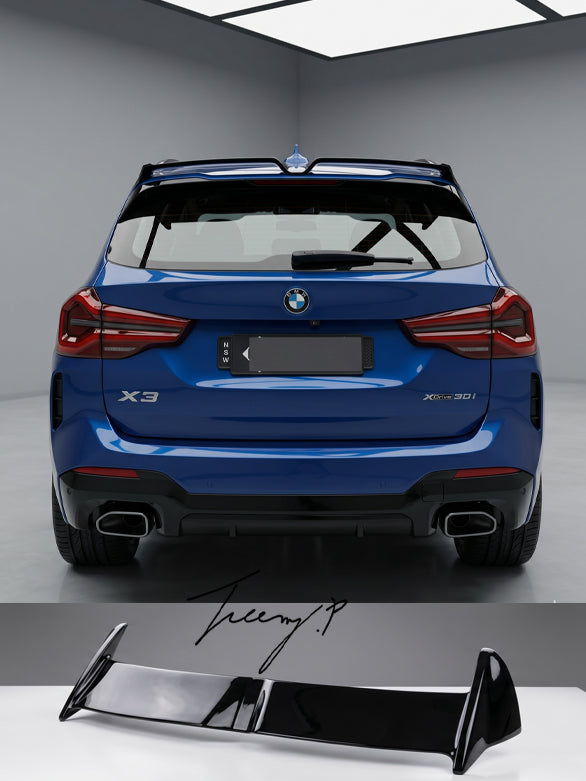 BMW X3 G01 G08 gloss black rear roof spoiler fit 2017 to 2023