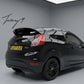 Ford Fiesta hatchback 2008 to 2014 rear boot roof spoiler gloss black OEM quality
