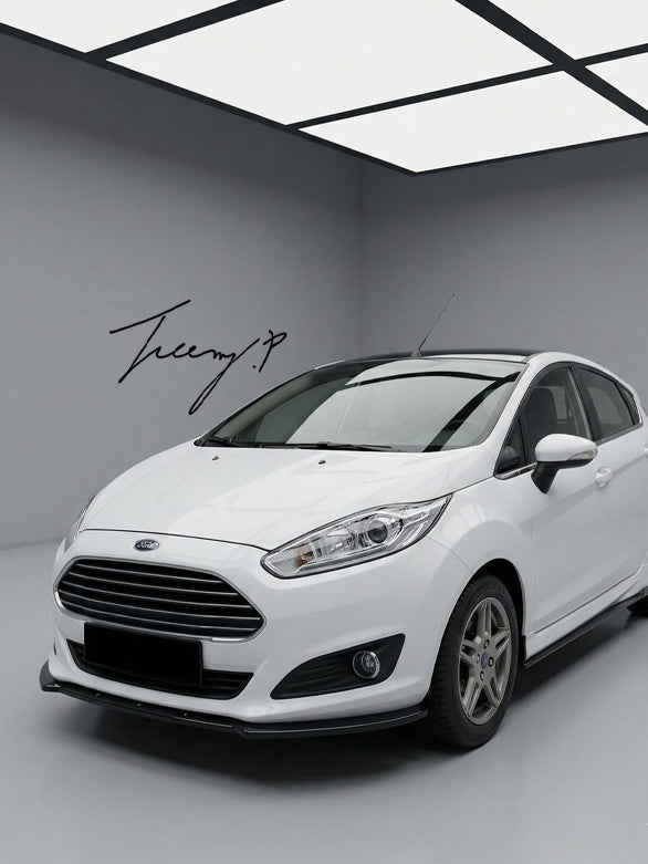 Ford Fiesta MK7 facelift 2012 to 2017 front splitter gloss black
