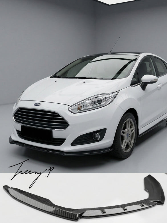 Ford Fiesta MK7 facelift 2012 to 2017 front splitter gloss black
