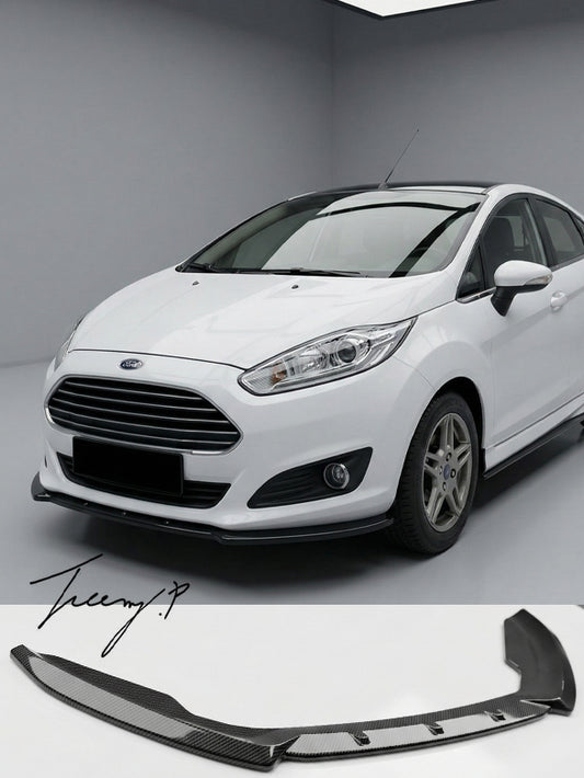 Ford Fiesta MK7 facelift 2012 to 2017 front splitter gloss black
