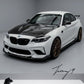 BMW M2 F87 Gloss Black Front Lip Splitter 3 Piece (2016–2018)