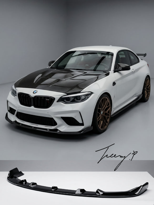 BMW M2 F87 Gloss Black Front Lip Splitter 3 Piece (2016–2018)
