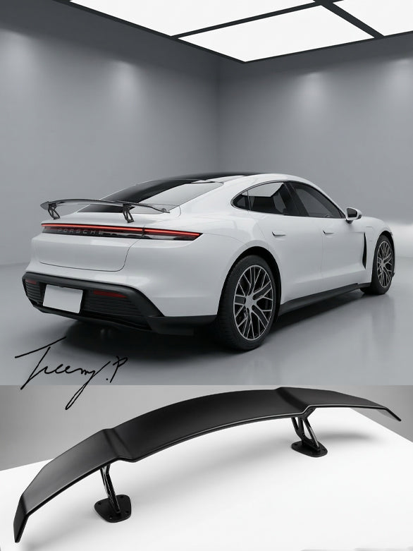 Porsche Taycan 2019-2023 GT style gloss rear spoiler wing
