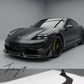 Porsche Taycan Turbo 2019-2021 V style carbon fiber front splitter
