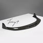 Porsche Taycan Turbo 2019-2021 V style carbon fiber front splitter

