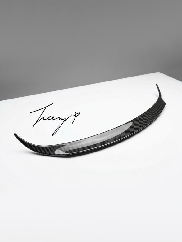 Tesla Model X 2016+ carbon fiber rear trunk spoiler
