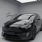 Tesla Model X 2016+ V style carbon fiber front splitter
