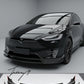 Tesla Model X 2016+ V style carbon fiber front splitter
