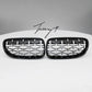 BMW 3 Series F30 F31 2012-2019 silver diamond kidney grille
