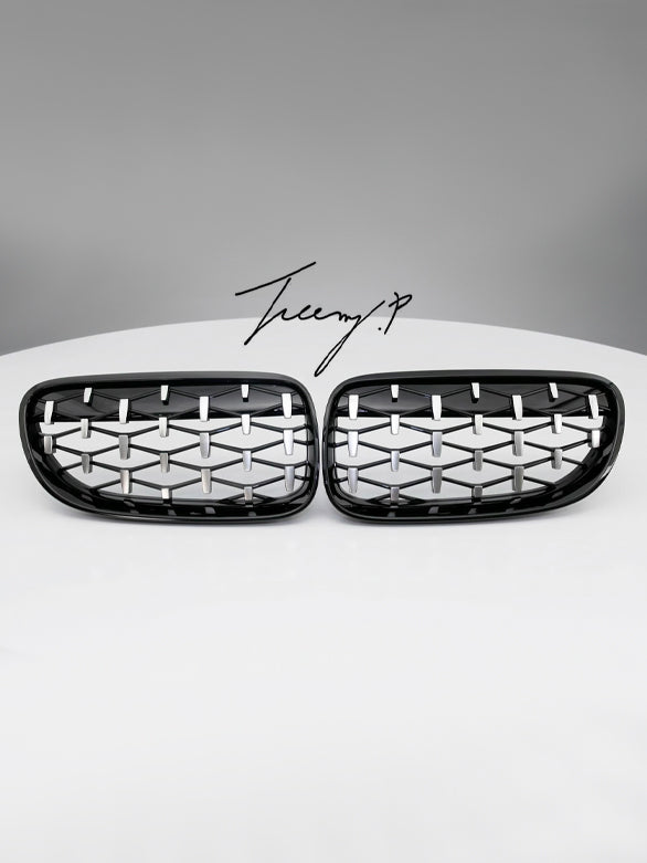 BMW 3 Series F30 F31 2012-2019 silver diamond kidney grille
