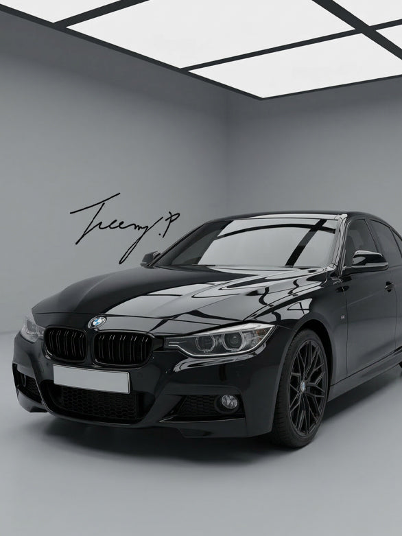 BMW 4 Series F32 F33 F36 2013-2020 M4 style gloss black twin bar kidney grille
