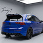 Gloss black CS style rear boot roof spoiler for VW Golf MK8 R Line 2019 and newer
