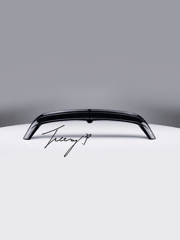 Gloss black CS style rear boot roof spoiler for VW Golf MK8 R Line 2019 and newer
