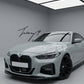 All black M4 style kidney grille for BMW 4 Series G22 G23 G26 2020 onwards
